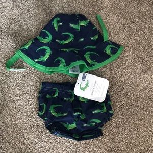 Alligator Hat & Diaper Cover